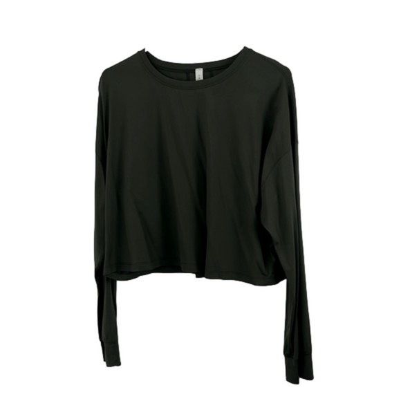 Lululemon Army Green Crop Top - Picture 1 of 7